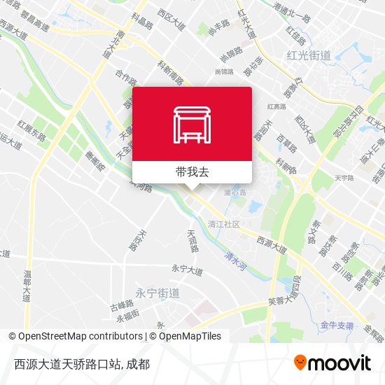 西源大道天骄路口站地图