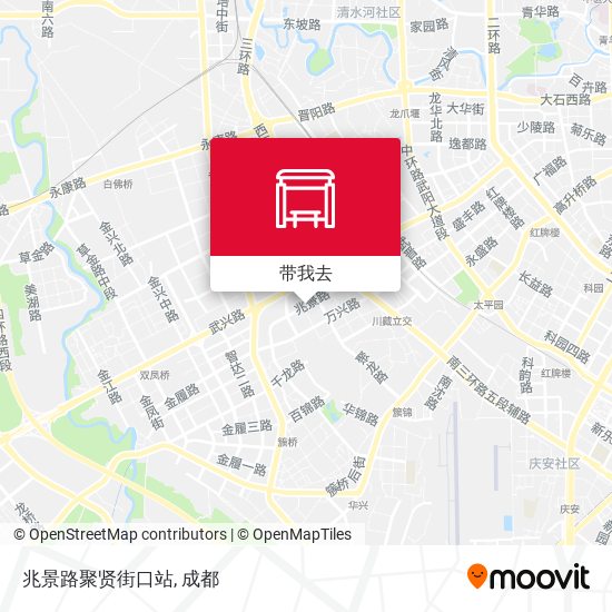 兆景路聚贤街口站地图