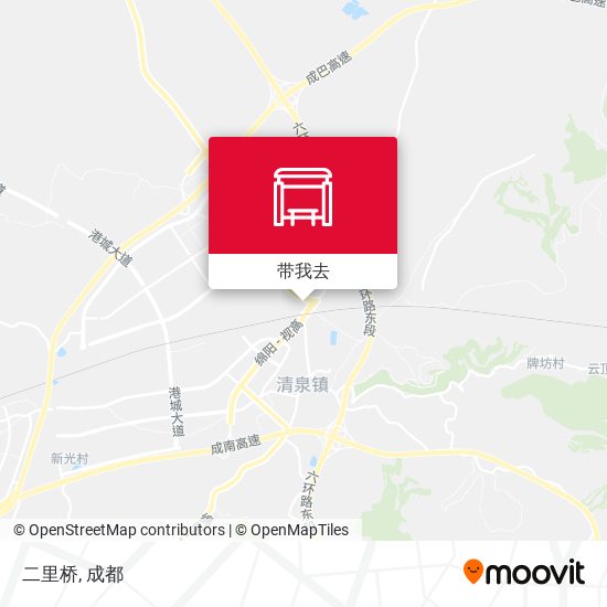 二里桥地图