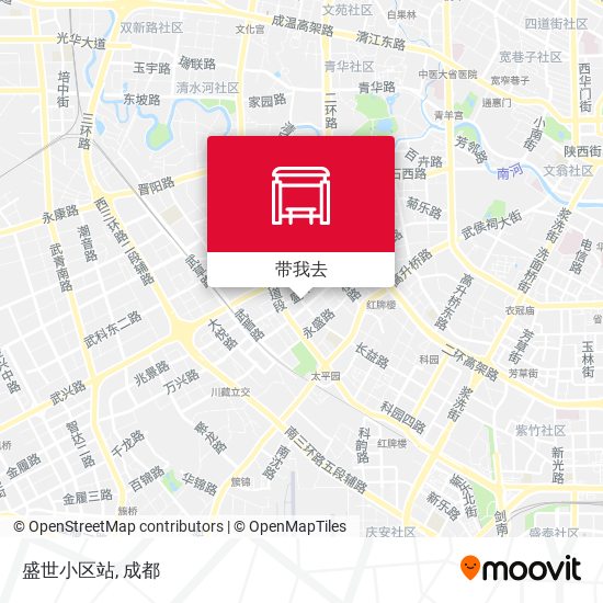 盛世小区站地图