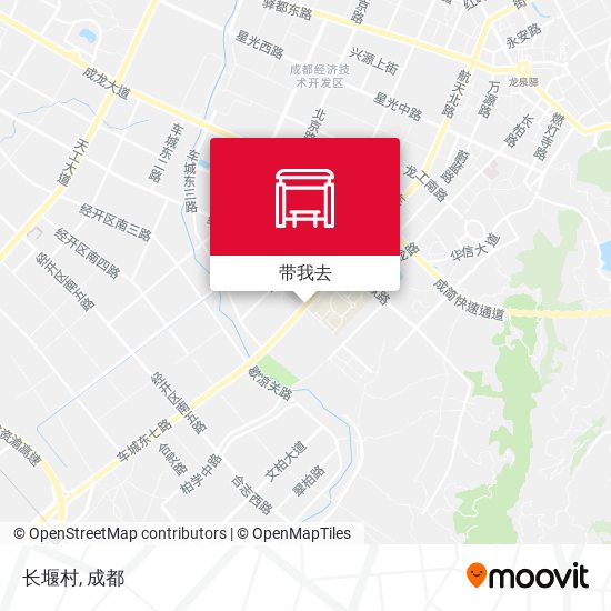 长堰村地图