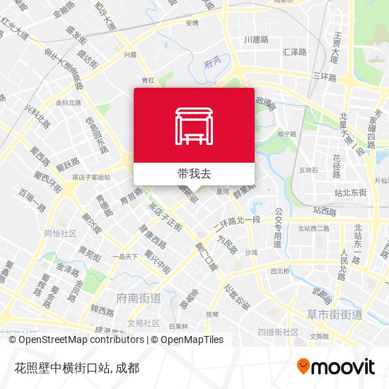 花照壁中横街口站地图