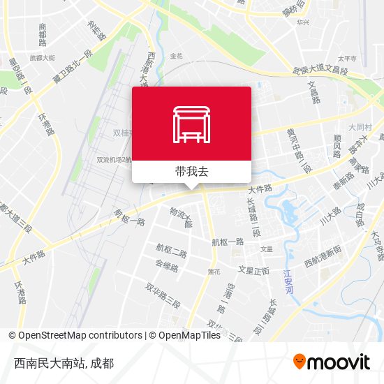西南民大南站地图