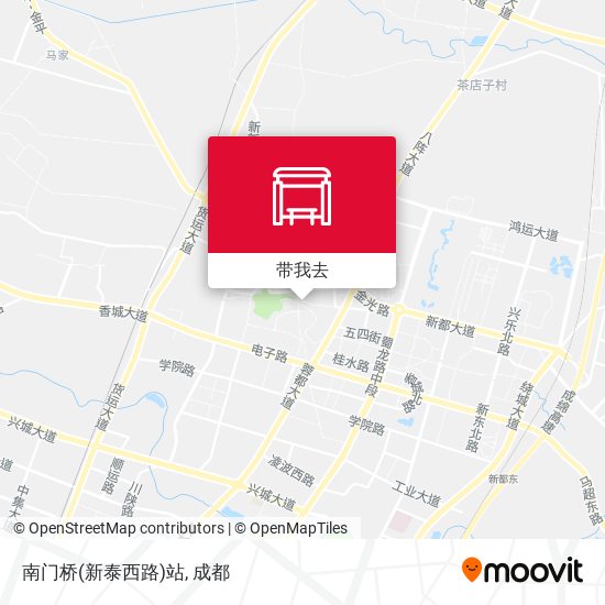 南门桥(新泰西路)站地图