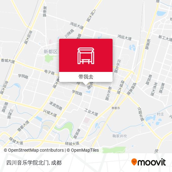 四川音乐学院北门地图