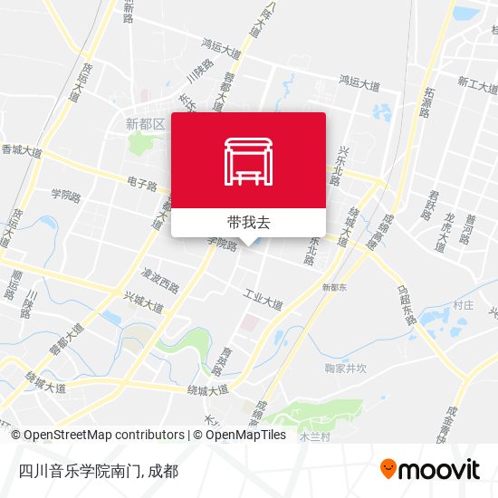 四川音乐学院南门地图
