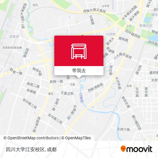 四川大学江安校区地图