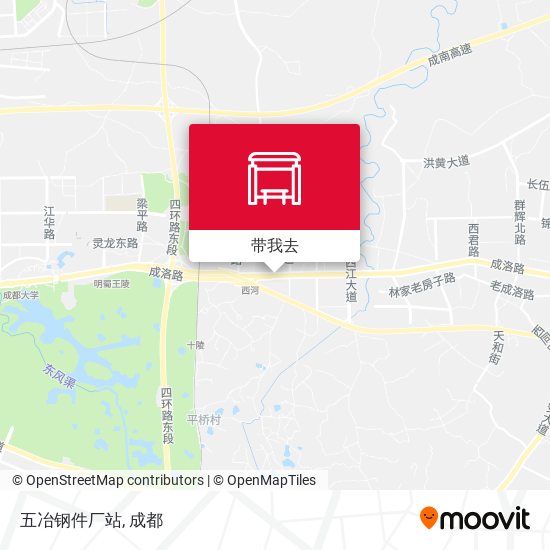 五冶钢件厂站地图