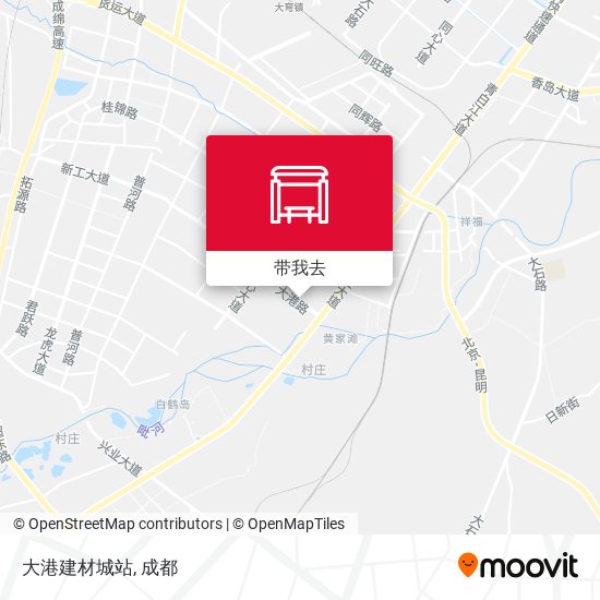 大港建材城站地图