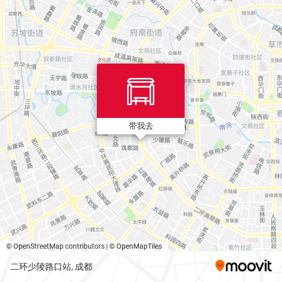 二环少陵路口站地图
