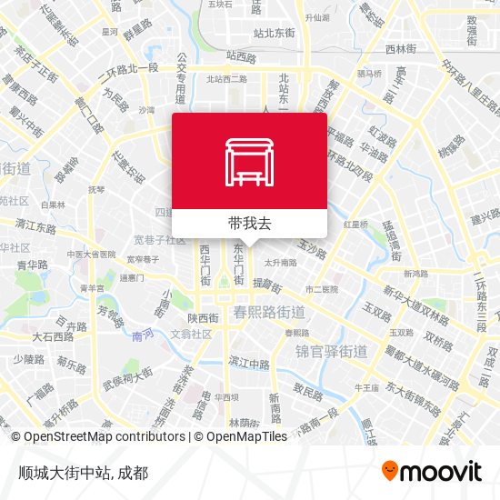 顺城大街中站地图