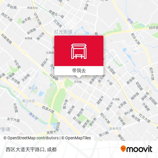 西区大道天宇路口地图
