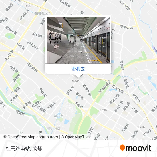 红高路南站地图