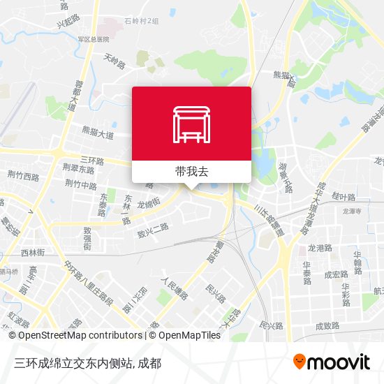 三环成绵立交东内侧站地图