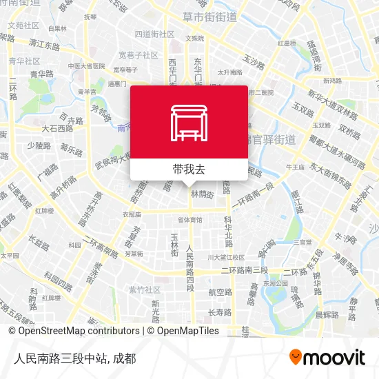 人民南路三段中站地图