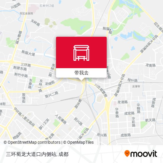 三环蜀龙大道口内侧站地图