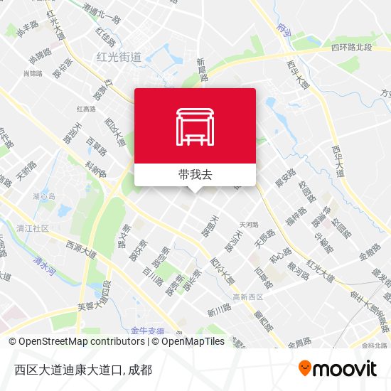 西区大道迪康大道口地图