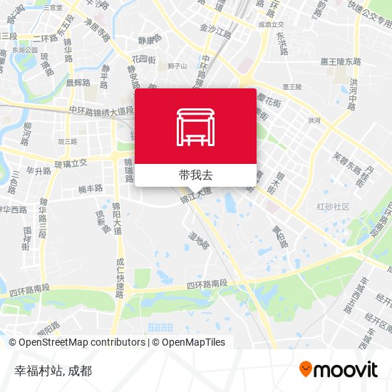 幸福村站地图