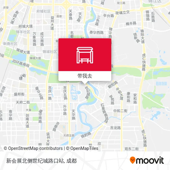 新会展北侧世纪城路口站地图