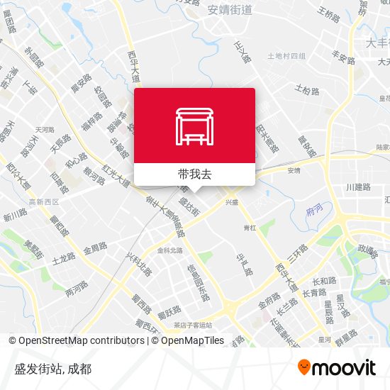 盛发街站地图