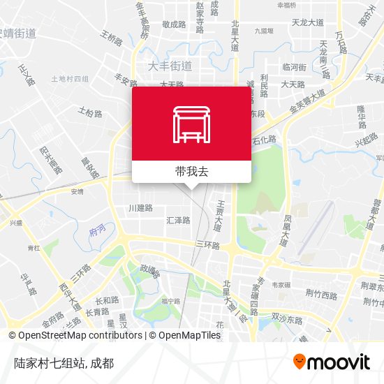 陆家村七组站地图
