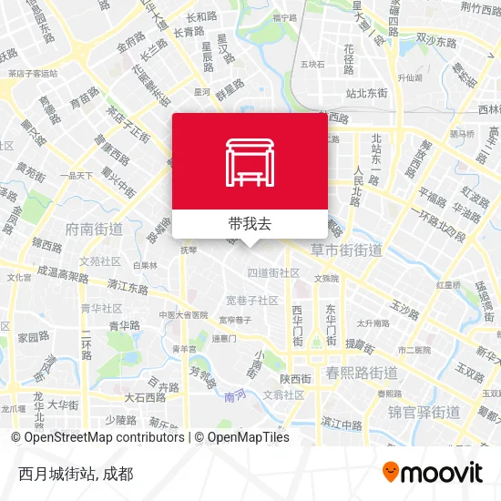 西月城街站地图