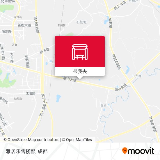 雅居乐售楼部地图
