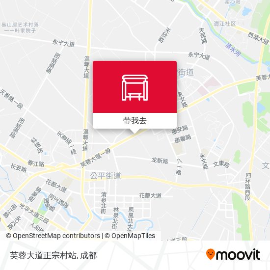 芙蓉大道正宗村站地图