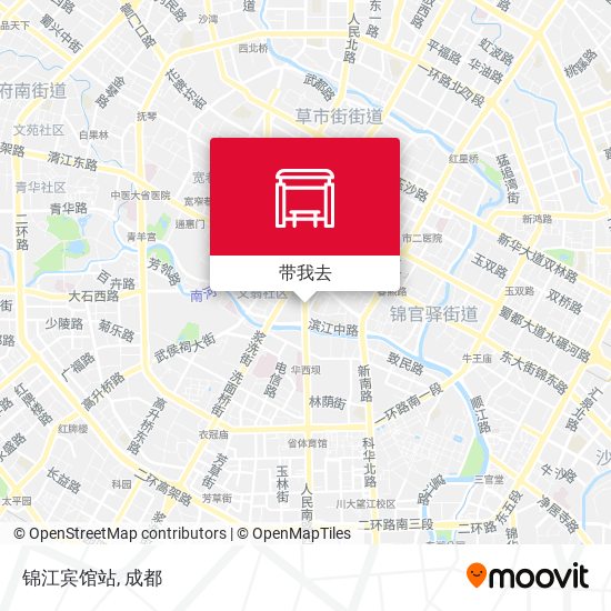 锦江宾馆站地图