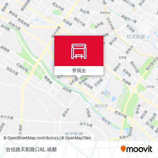 合信路天彩路口站地图