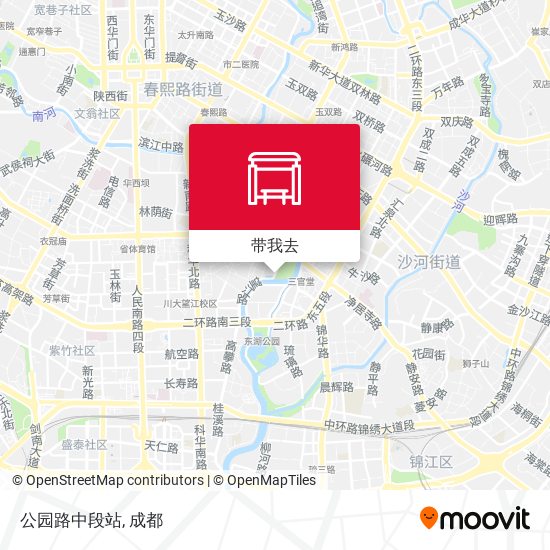 公园路中段站地图