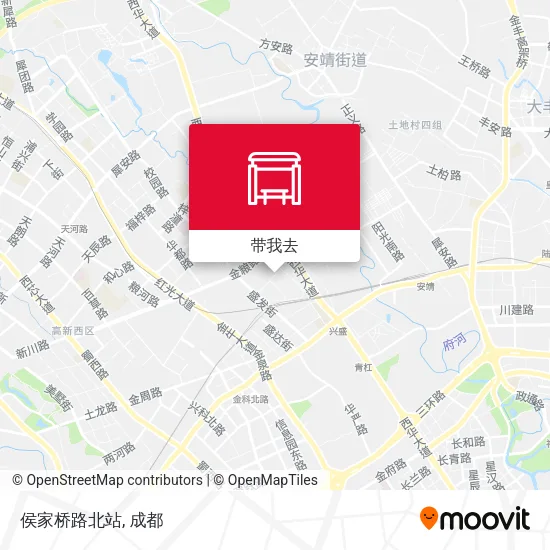 侯家桥路北站地图