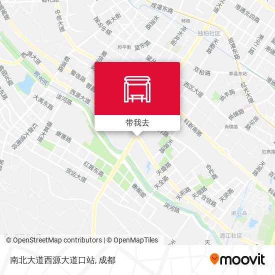 南北大道西源大道口站地图