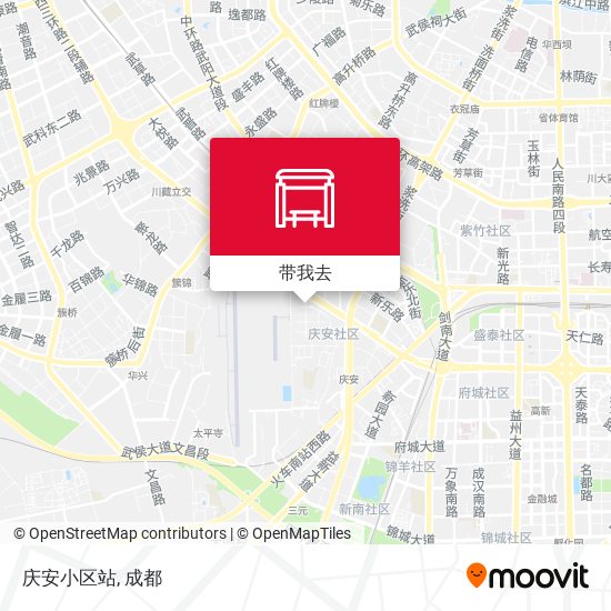 庆安小区站地图