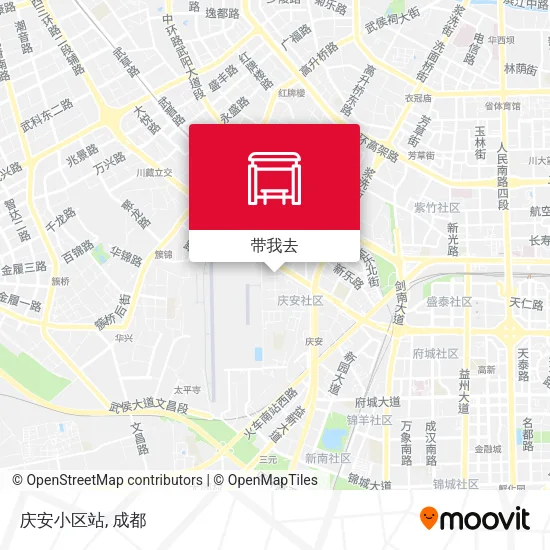 庆安小区站地图
