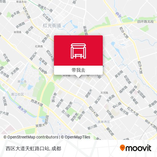 西区大道天虹路口站地图