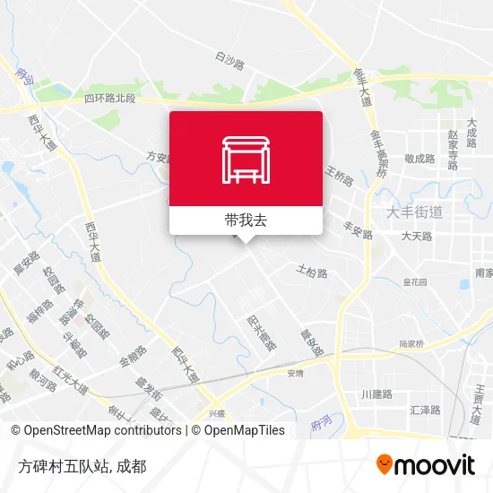 方碑村五队站地图