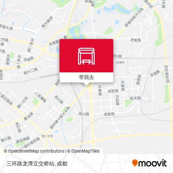 三环路龙潭立交桥站地图