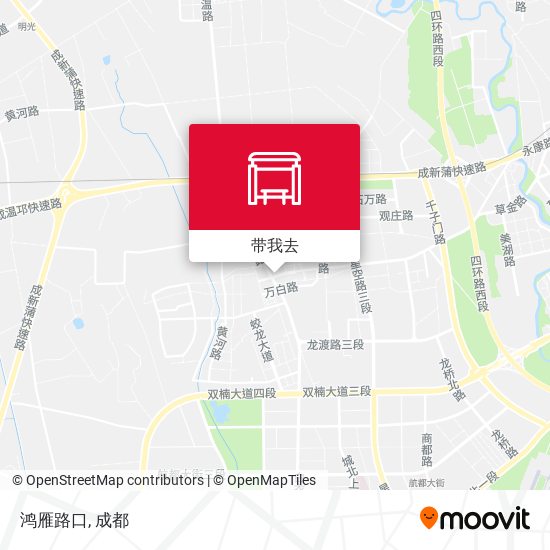 鸿雁路口地图