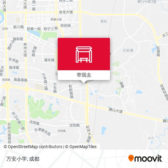 万安小学地图