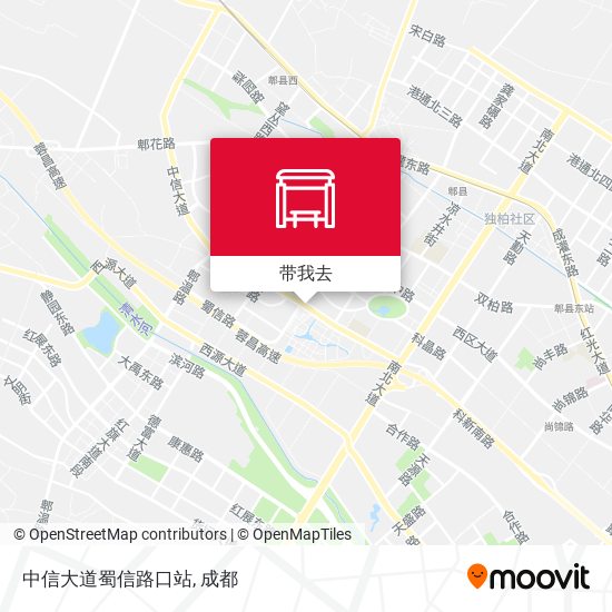 中信大道蜀信路口站地图