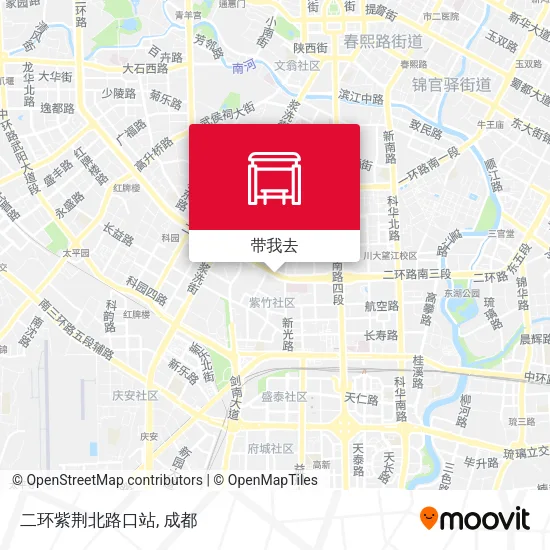 二环紫荆北路口站地图