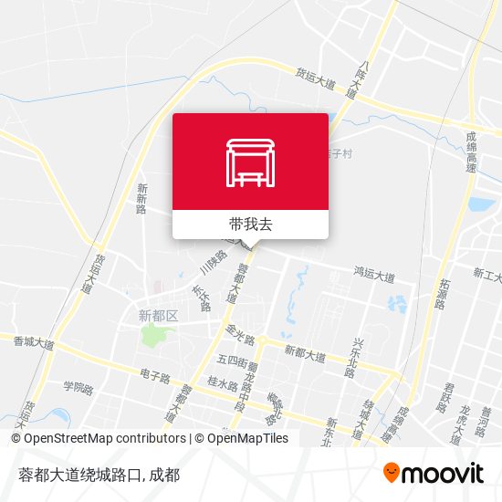 蓉都大道绕城路口地图