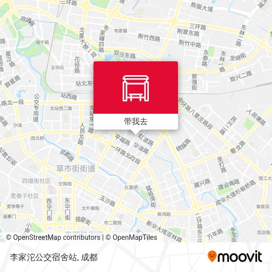 李家沱公交宿舍站地图