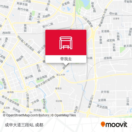 成华大道三段站地图