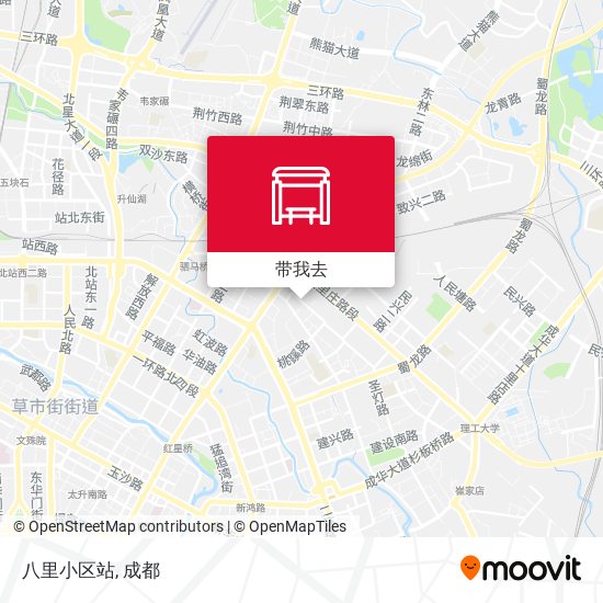 八里小区站地图