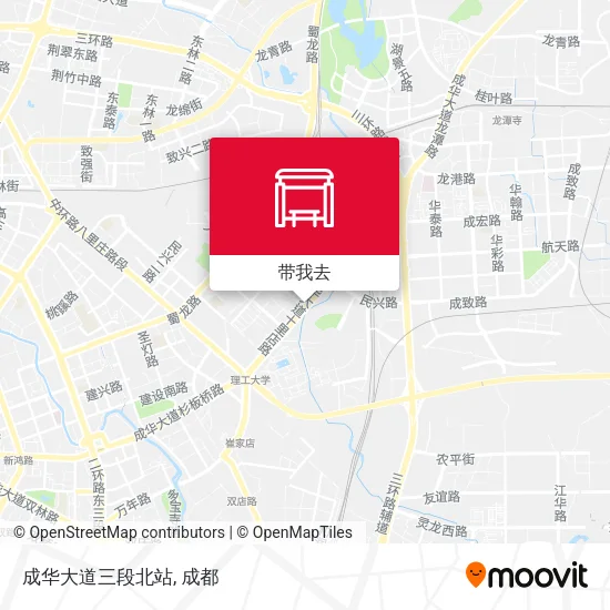 成华大道三段北站地图