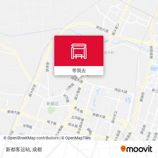 新都客运站地图