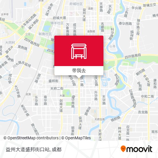 益州大道盛邦街口站地图
