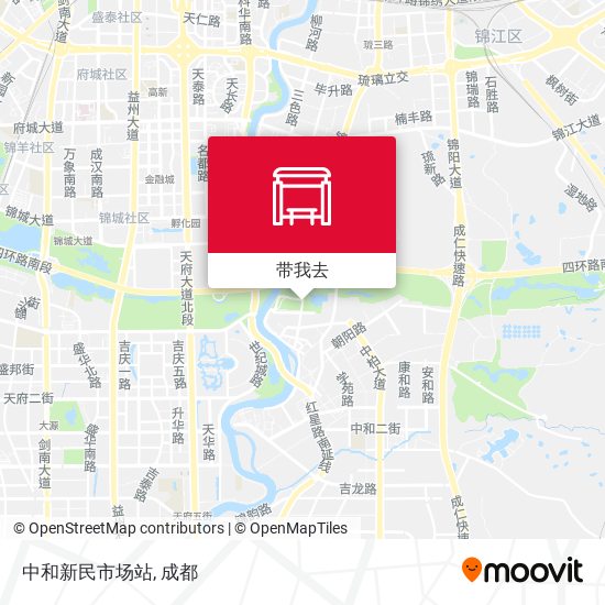 中和新民市场站地图
